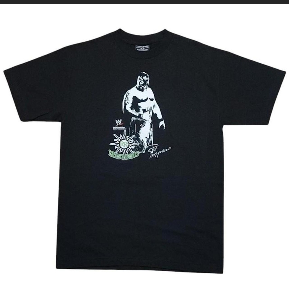 ​Vtg 2000s WWE Rey Mysterio 619 T-Shirt Steve & Barry's Black Medium Y2K